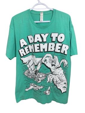 A Day To Remember Seafoam Green Miami Dolphin From Florida T-Shirt Size XL ADTR